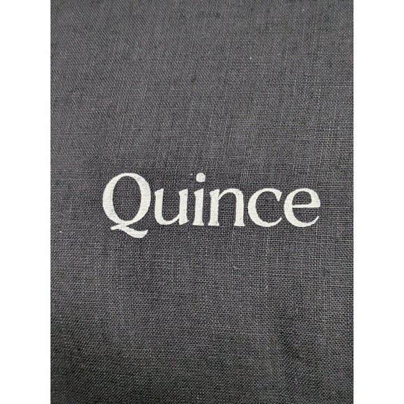 Quince European 100% Linen Duvet Cover 3PC Set Charcoal King/Cal King -NEW- - Picture 2 of 7